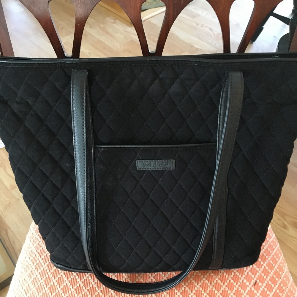 Vera Bradley Commuter Tote Bag in Black